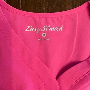 Easy Stretch Bright Pink Scrub Set